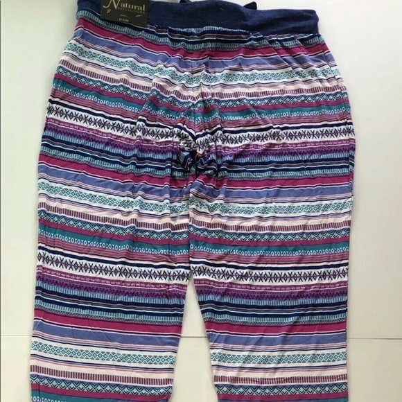 Natural Reflections Tribal Stripe Pajama Pants - Picture 7 of 7